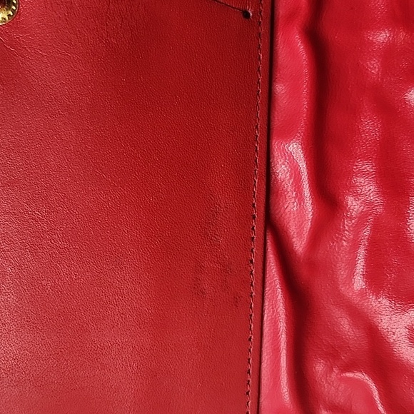 Host pick😍 Givenchy Quilted Long Flap Wallet Red Lambskin converter Crossbody - Picture 8 of 16